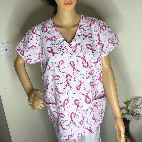 Pink Scrub Top - Picture 3 of 4